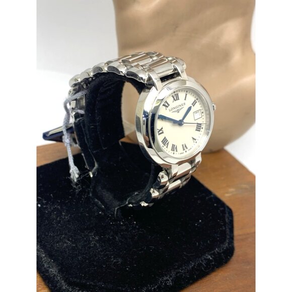 Longines Women's Watch L81124716 PrimaLuna Swiss Quartz Silver Roman Dial 30mm - Picture 14 of 14